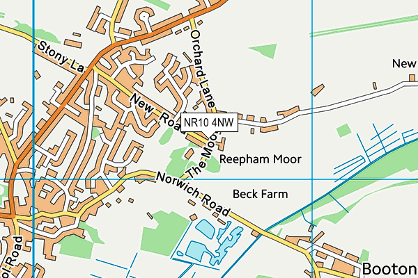 NR10 4NW map - OS VectorMap District (Ordnance Survey) NR10 4NW map - OS VectorMap District (Ordnance Survey)