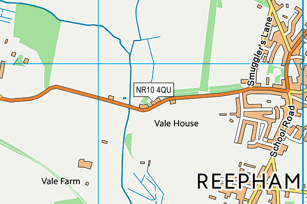 NR10 4QU map - OS VectorMap District (Ordnance Survey)