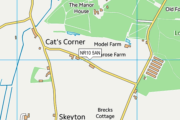 NR10 5AN map - OS VectorMap District (Ordnance Survey)