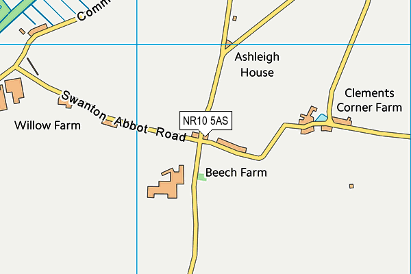 NR10 5AS map - OS VectorMap District (Ordnance Survey)