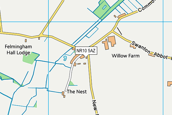 NR10 5AZ map - OS VectorMap District (Ordnance Survey) NR10 5AZ map - OS VectorMap District (Ordnance Survey)