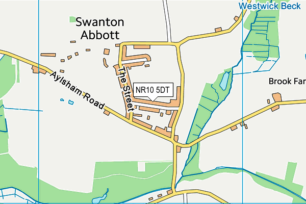 NR10 5DT map - OS VectorMap District (Ordnance Survey) NR10 5DT map - OS VectorMap District (Ordnance Survey)