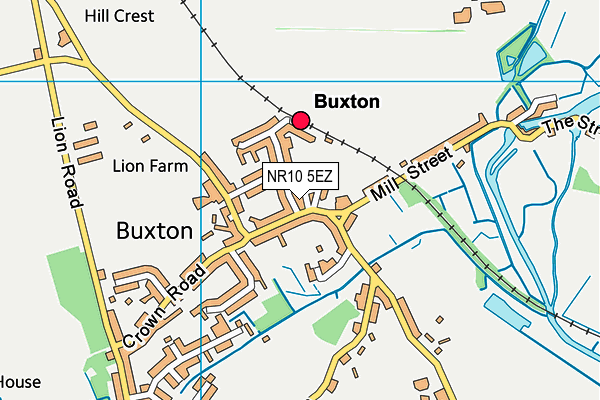 NR10 5EZ map - OS VectorMap District (Ordnance Survey)