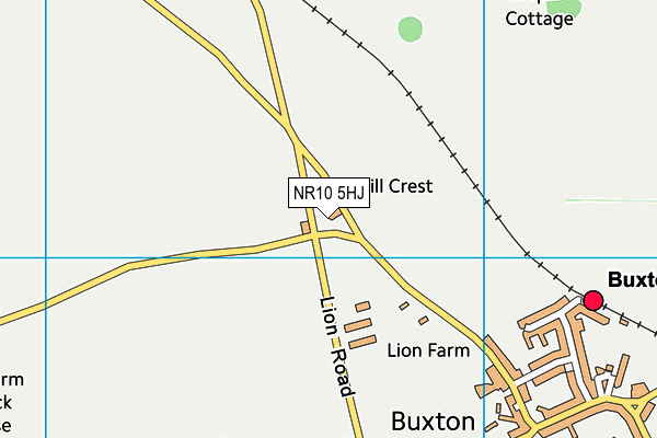 NR10 5HJ map - OS VectorMap District (Ordnance Survey)