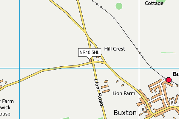 NR10 5HL map - OS VectorMap District (Ordnance Survey)