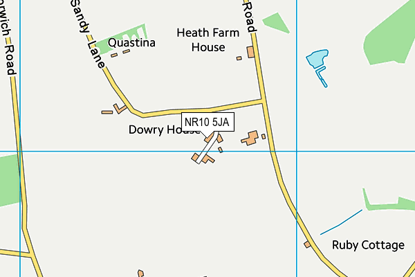 NR10 5JA map - OS VectorMap District (Ordnance Survey) NR10 5JA map - OS VectorMap District (Ordnance Survey)