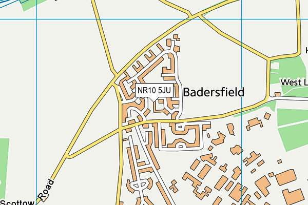 NR10 5JU map - OS VectorMap District (Ordnance Survey)