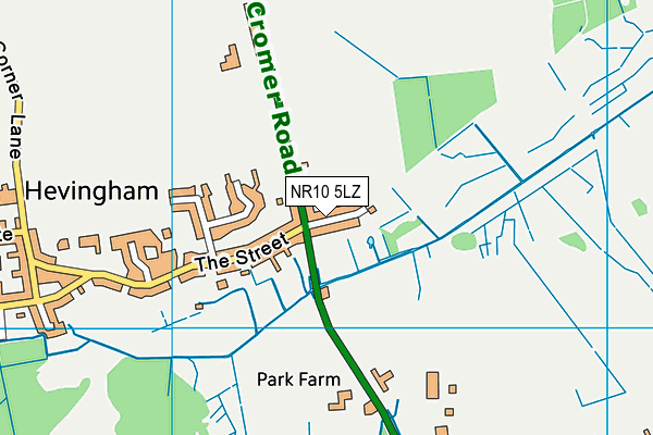 NR10 5LZ map - OS VectorMap District (Ordnance Survey)
