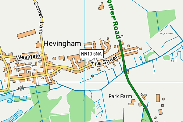 NR10 5NA map - OS VectorMap District (Ordnance Survey) NR10 5NA map - OS VectorMap District (Ordnance Survey)