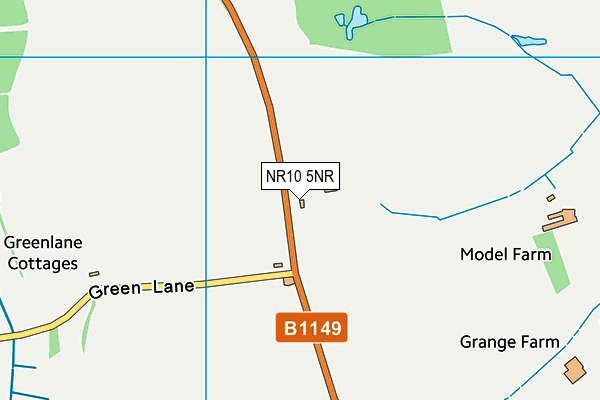 NR10 5NR map - OS VectorMap District (Ordnance Survey)