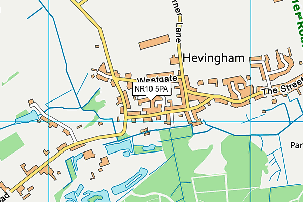 NR10 5PA map - OS VectorMap District (Ordnance Survey) NR10 5PA map - OS VectorMap District (Ordnance Survey)