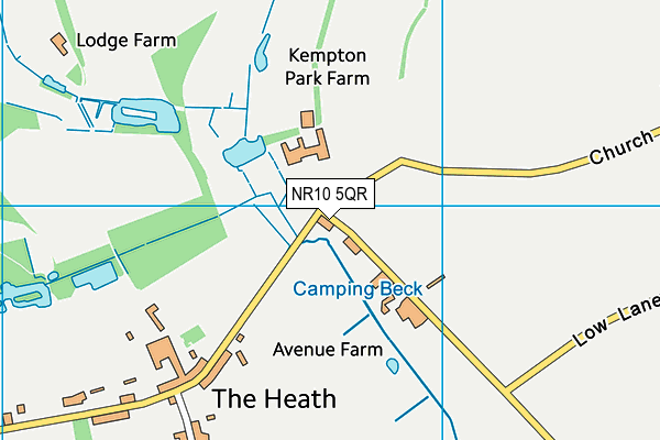 NR10 5QR map - OS VectorMap District (Ordnance Survey)