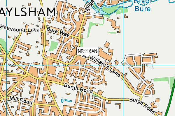 NR11 6AN map - OS VectorMap District (Ordnance Survey) NR11 6AN map - OS VectorMap District (Ordnance Survey)