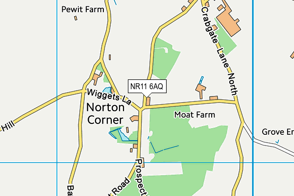 NR11 6AQ map - OS VectorMap District (Ordnance Survey) NR11 6AQ map - OS VectorMap District (Ordnance Survey)