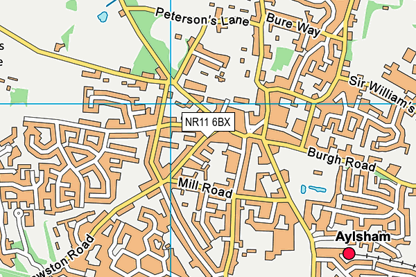 NR11 6BX map - OS VectorMap District (Ordnance Survey) NR11 6BX map - OS VectorMap District (Ordnance Survey)