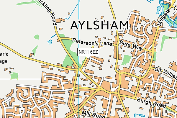 NR11 6EZ map - OS VectorMap District (Ordnance Survey) NR11 6EZ map - OS VectorMap District (Ordnance Survey)