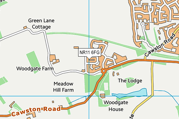 NR11 6FG map - OS VectorMap District (Ordnance Survey) NR11 6FG map - OS VectorMap District (Ordnance Survey)