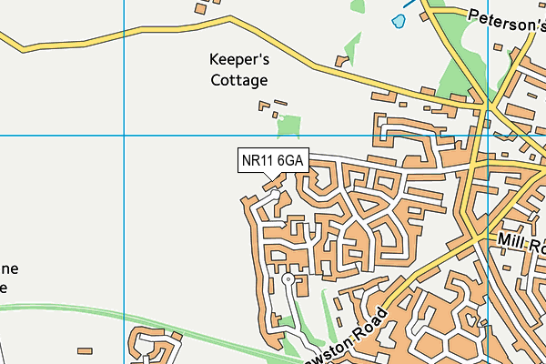 NR11 6GA map - OS VectorMap District (Ordnance Survey) NR11 6GA map - OS VectorMap District (Ordnance Survey)