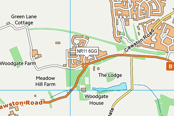 NR11 6GG map - OS VectorMap District (Ordnance Survey) NR11 6GG map - OS VectorMap District (Ordnance Survey)