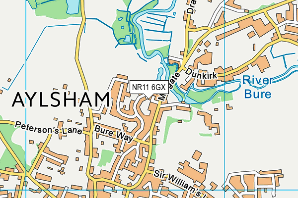 NR11 6GX map - OS VectorMap District (Ordnance Survey) NR11 6GX map - OS VectorMap District (Ordnance Survey)