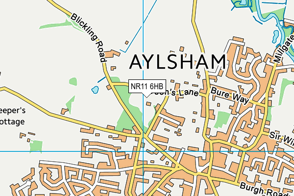 NR11 6HB map - OS VectorMap District (Ordnance Survey) NR11 6HB map - OS VectorMap District (Ordnance Survey)