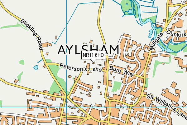 NR11 6HD map - OS VectorMap District (Ordnance Survey) NR11 6HD map - OS VectorMap District (Ordnance Survey)