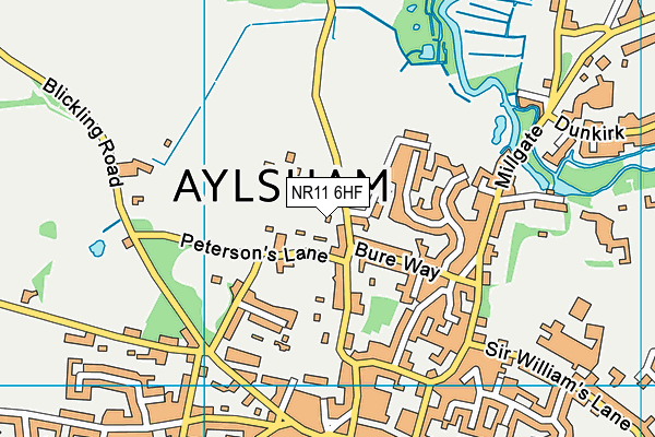 NR11 6HF map - OS VectorMap District (Ordnance Survey) NR11 6HF map - OS VectorMap District (Ordnance Survey)