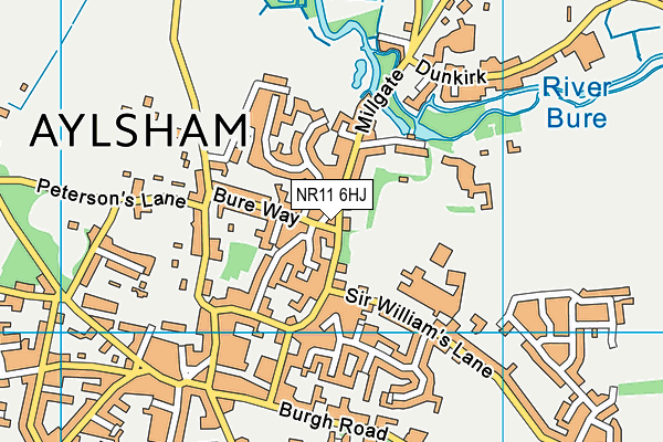 NR11 6HJ map - OS VectorMap District (Ordnance Survey)