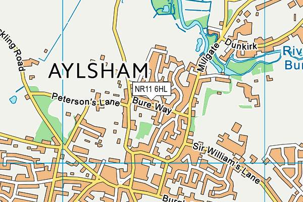 NR11 6HL map - OS VectorMap District (Ordnance Survey) NR11 6HL map - OS VectorMap District (Ordnance Survey)