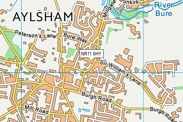 NR11 6HY map - OS VectorMap District (Ordnance Survey)