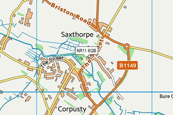 NR11 6QB map - OS VectorMap District (Ordnance Survey) NR11 6QB map - OS VectorMap District (Ordnance Survey)