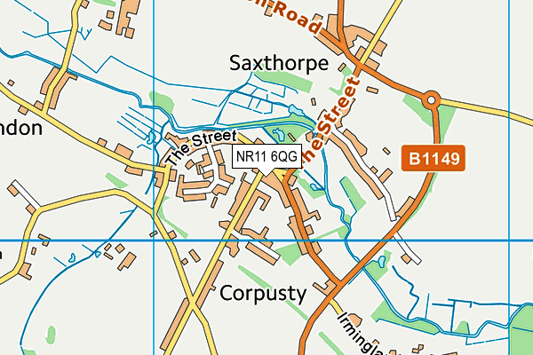 NR11 6QG map - OS VectorMap District (Ordnance Survey)