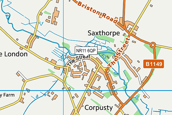 NR11 6QP map - OS VectorMap District (Ordnance Survey)