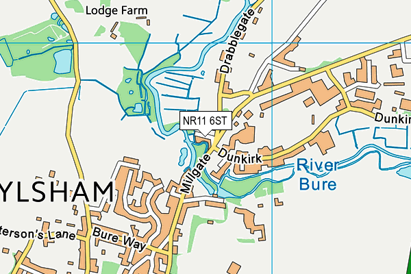 NR11 6ST map - OS VectorMap District (Ordnance Survey) NR11 6ST map - OS VectorMap District (Ordnance Survey)