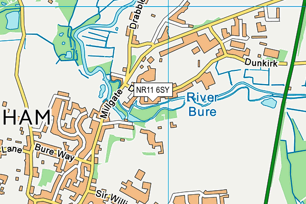NR11 6SY map - OS VectorMap District (Ordnance Survey) NR11 6SY map - OS VectorMap District (Ordnance Survey)