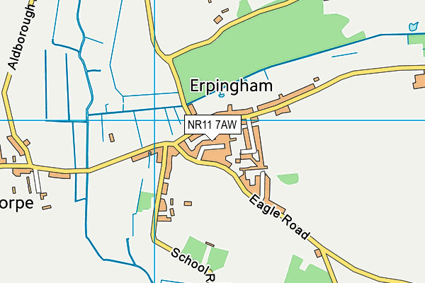NR11 7AW map - OS VectorMap District (Ordnance Survey) NR11 7AW map - OS VectorMap District (Ordnance Survey)
