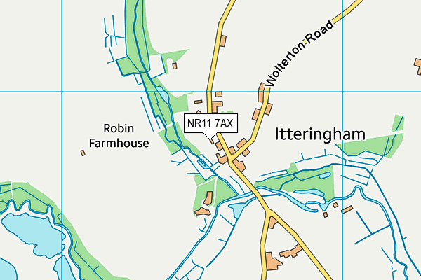 NR11 7AX map - OS VectorMap District (Ordnance Survey) NR11 7AX map - OS VectorMap District (Ordnance Survey)