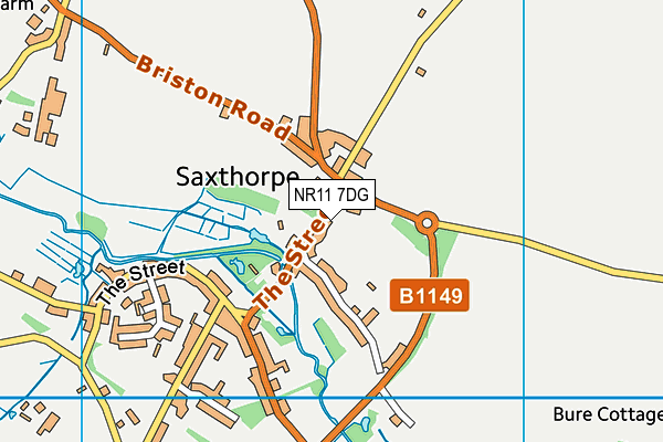 NR11 7DG map - OS VectorMap District (Ordnance Survey) NR11 7DG map - OS VectorMap District (Ordnance Survey)