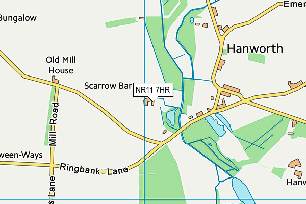 NR11 7HR map - OS VectorMap District (Ordnance Survey) NR11 7HR map - OS VectorMap District (Ordnance Survey)