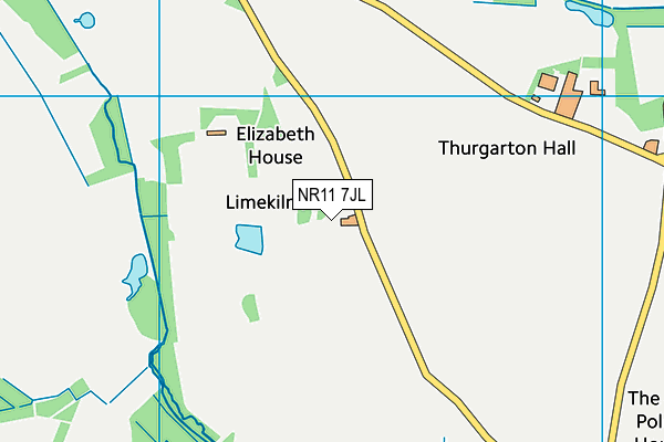 NR11 7JL map - OS VectorMap District (Ordnance Survey) NR11 7JL map - OS VectorMap District (Ordnance Survey)