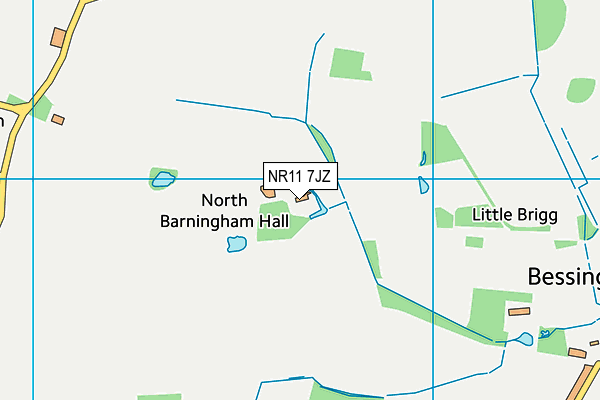NR11 7JZ map - OS VectorMap District (Ordnance Survey) NR11 7JZ map - OS VectorMap District (Ordnance Survey)