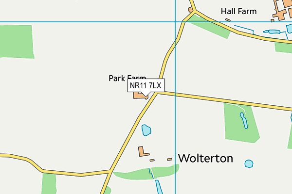 NR11 7LX map - OS VectorMap District (Ordnance Survey) NR11 7LX map - OS VectorMap District (Ordnance Survey)