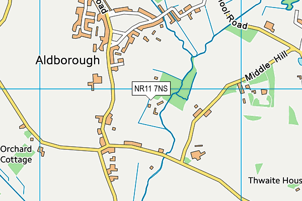 NR11 7NS map - OS VectorMap District (Ordnance Survey)