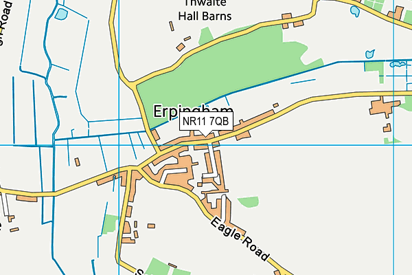 NR11 7QB map - OS VectorMap District (Ordnance Survey) NR11 7QB map - OS VectorMap District (Ordnance Survey)