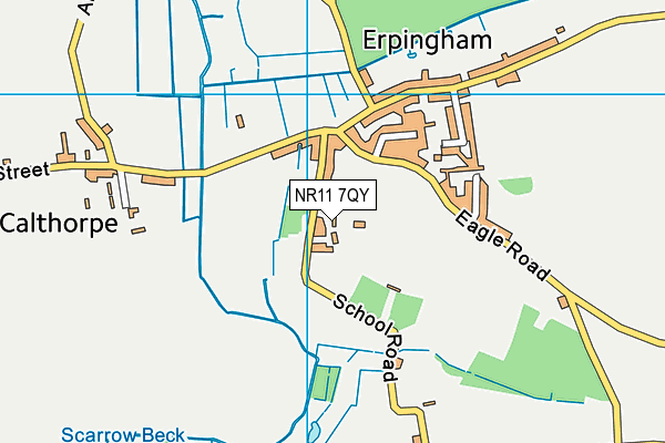 NR11 7QY map - OS VectorMap District (Ordnance Survey) NR11 7QY map - OS VectorMap District (Ordnance Survey)
