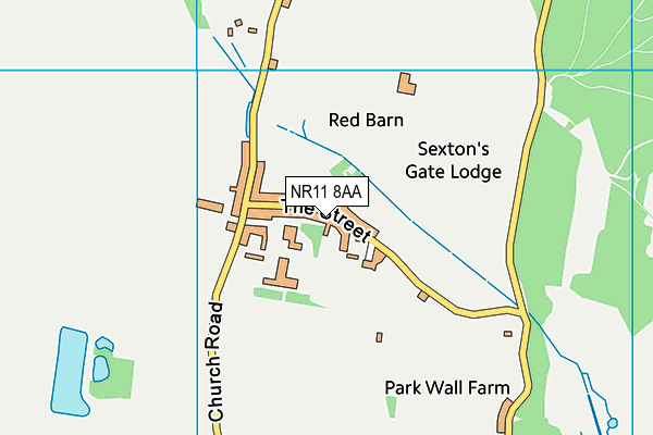 NR11 8AA map - OS VectorMap District (Ordnance Survey) NR11 8AA map - OS VectorMap District (Ordnance Survey)