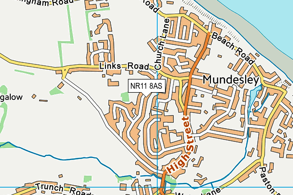 NR11 8AS map - OS VectorMap District (Ordnance Survey)