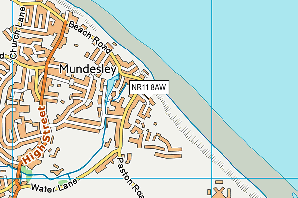 NR11 8AW map - OS VectorMap District (Ordnance Survey)