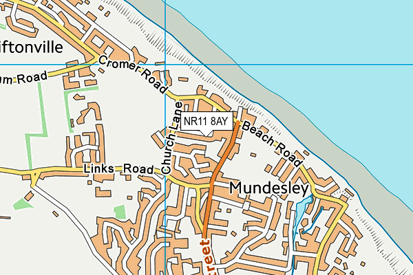 NR11 8AY map - OS VectorMap District (Ordnance Survey) NR11 8AY map - OS VectorMap District (Ordnance Survey)