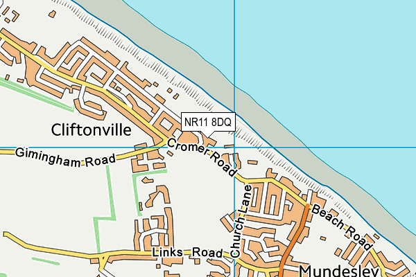 NR11 8DQ map - OS VectorMap District (Ordnance Survey) NR11 8DQ map - OS VectorMap District (Ordnance Survey)